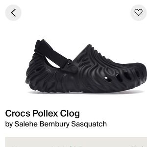 🐊Crocs Pollex Clog by Salehe Bembury Sasquatch men’s size 11 ⚫️ never worn